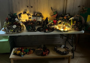 Prace koknursowe "Jesienny stroik"